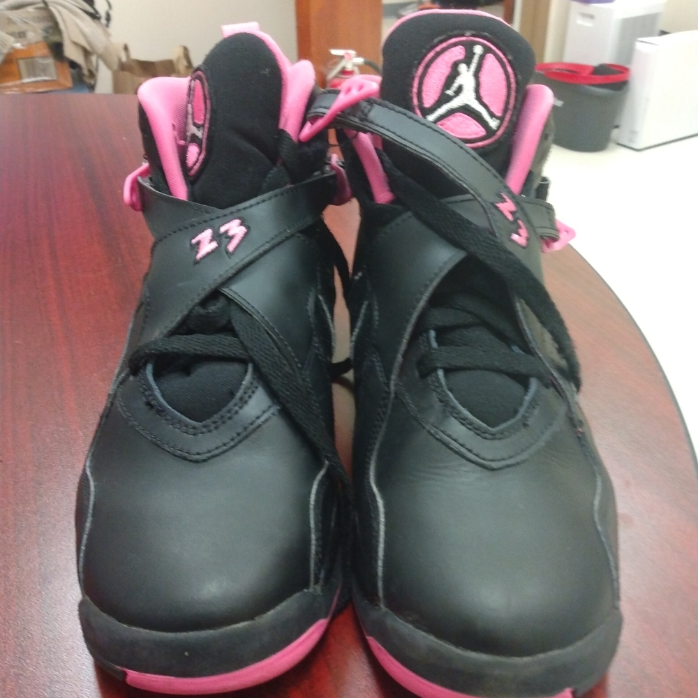 Air Jordan 8 Retro GS Pinksicle 580528 006 Size 5Y Women's US6.5